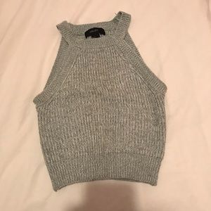 Forever 21 Blue Crochet Tank